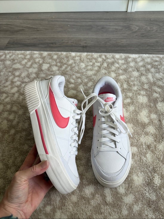 Nike Shoes - Nike Platforms with Pink Swoosh Accents